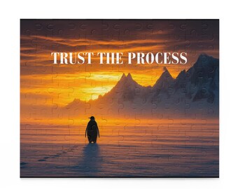 Confía en el proceso: rompecabezas de pingüinos