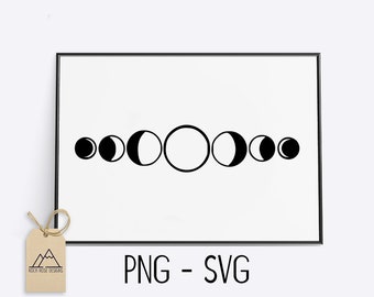 Phases of the Moon - SVG CUT FILE