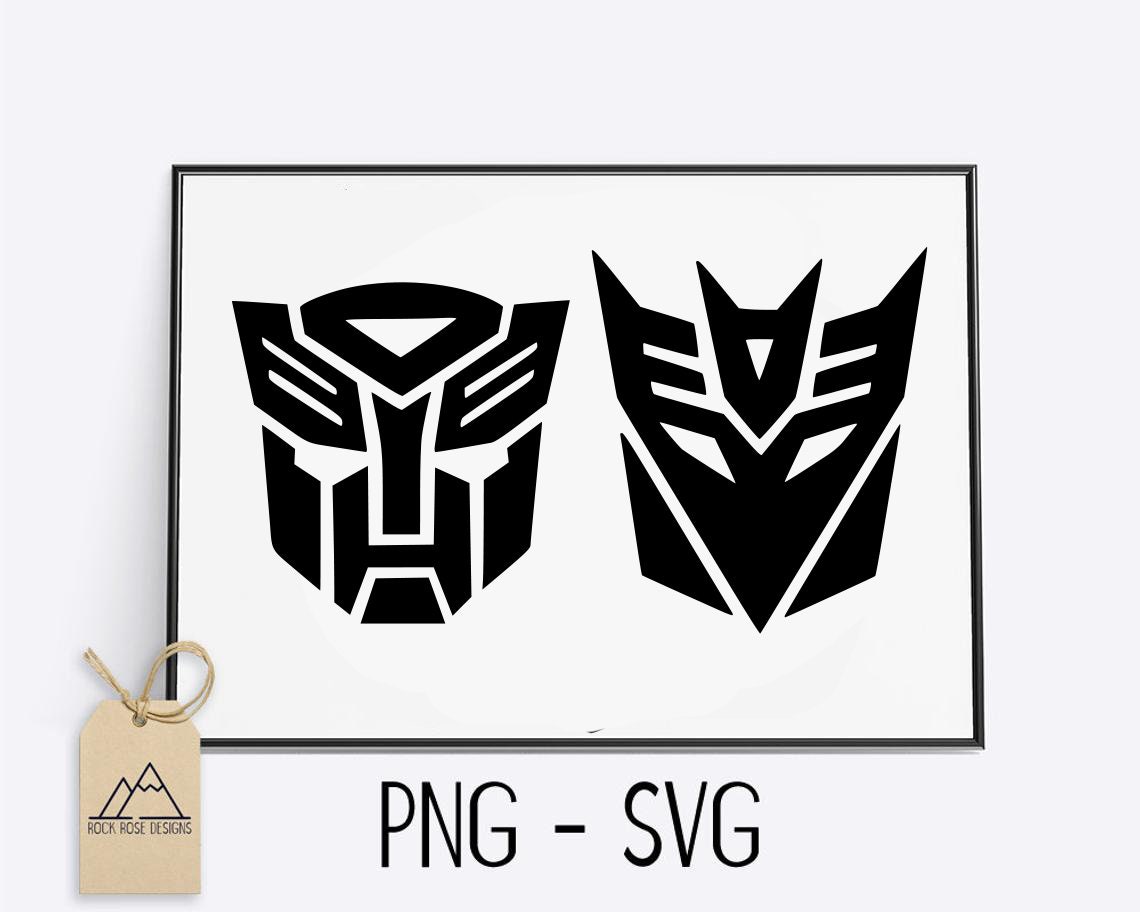 Transformers Autobot / Decepticon - SVG CUT FILE, image size:1140x912
