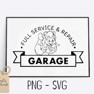 Rescue Rangers Gadget&#39;s Garage - SVG cut Bestand
