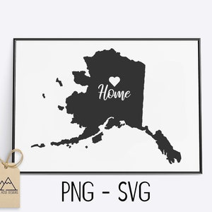 My Home is in Alaska - SVG CUT FILE