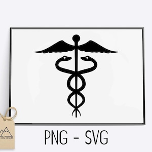 The Staff of Hermes / Caduceus - SVG CUT FILE