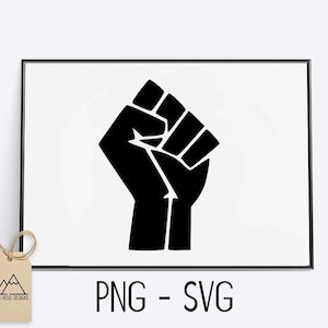 Black Lives Matter Fist - PNG/SVG