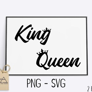 King & Queen - SVG CUT FILES