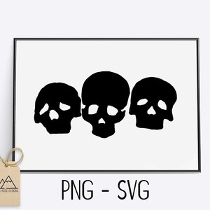 Three Skulls - SVG CUT FILE