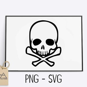 Teschio e ossa incrociate - FILE SVG CUT
