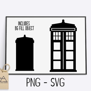 Dr. Who Tardis - SVG CUT FILE