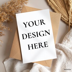 Boho Kartenmockup 5x7 Karten Mockups Hochzeitseinladung Geburtstagseinladungskarte JPG Digital Download Grußkarte Mockup minimalistisches Mockup