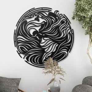 Mapa-múndi abstrato em metal, decoração de parede, mapa de viagem artístico, decoração de parede redonda em metal, presente de decoração para escritório e casa