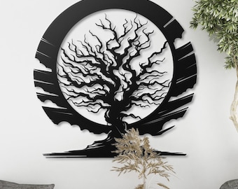 Tree of Life Metal Wall Art Modern Spiritual Wall Decor