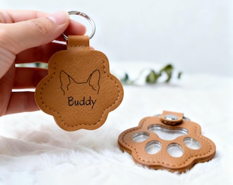 Custom Pet Fur Memorial Keychain,Leather Paw Keychain,Pet Hair Storing,Pet Loss Gift,Pet Memorial Gift,Dog Mom Gift,Pet Lovers Gift