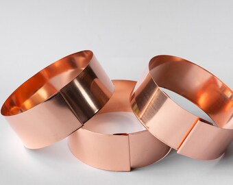 Copper Plant Rings (Set of 3): Slug and Snail Deterrent