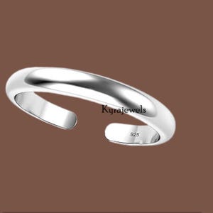 Massiv metall 925 sterlingsilver för kvinnor, stor justerbar tåring i 14K vitguldpläterad, bekväma smycken för vardagsbruk