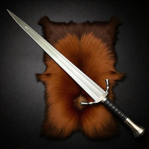 Réplica de la espada Boromir hecha a mano: Espada de fantasía de El Señor de los Anillos / Réplica medieval hecha a mano para exhibición, cosplay y regalo.
