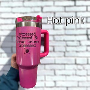 True Crime Fans 40 oz Stainless Steel Water Bottle with Handle