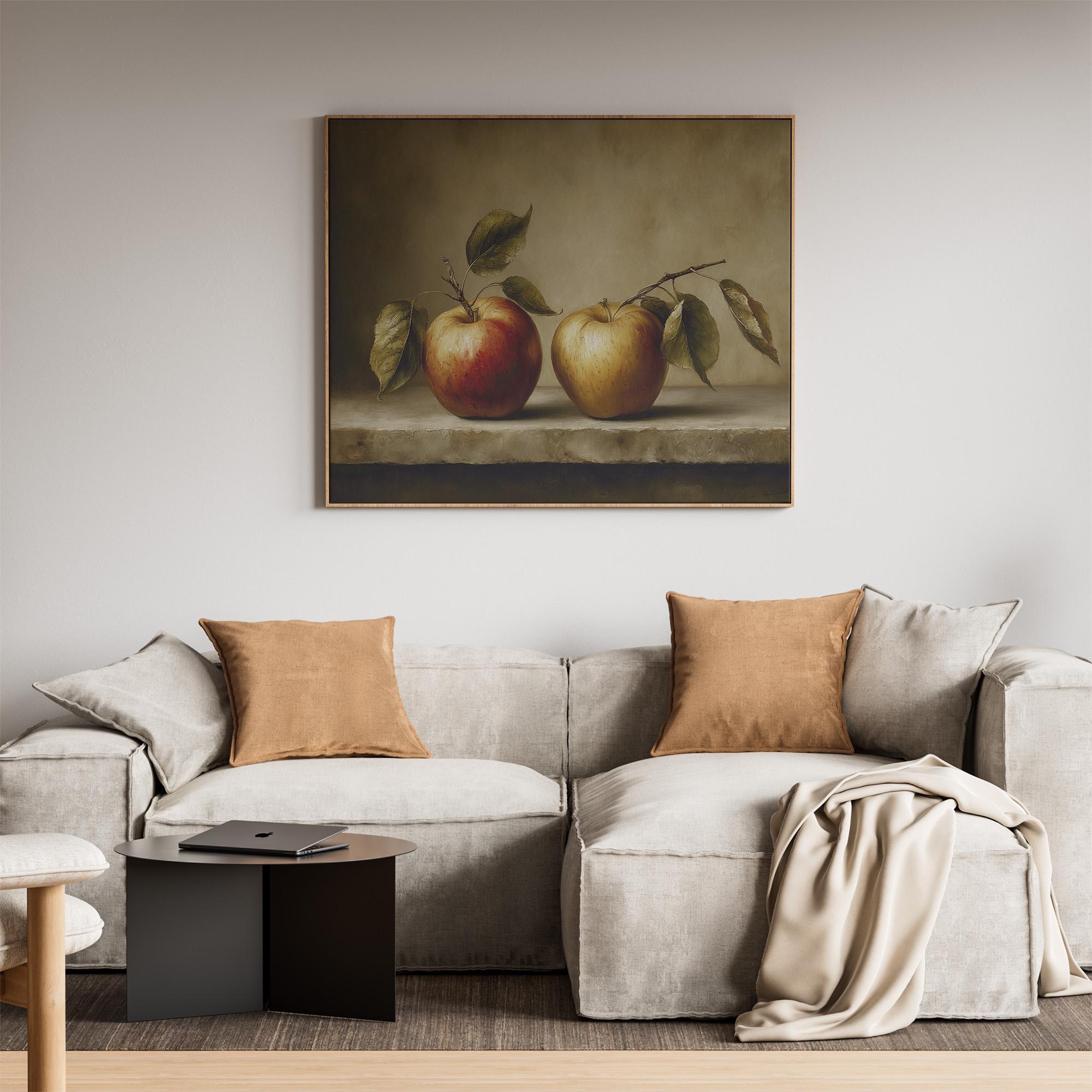 Vintage Apple Still Life Print, Rustic Farmhouse Kitchen Decor (digital ...