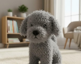 Realistic Fluffy Dog Amigurumi Crochet Pattern PDF | Plush Puppy Toy Tutorial |