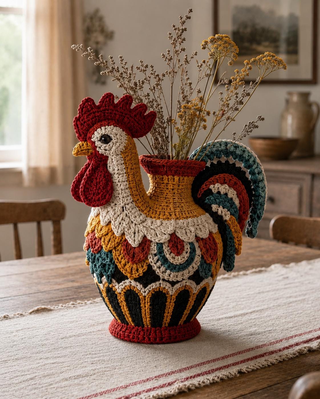 美術品・アンティーク・コレクション ポルトガル ビンテージ ニワトリ花瓶 美術品・アンティーク・コレクション ポルトガル ビンテージ ニワトリ花瓶