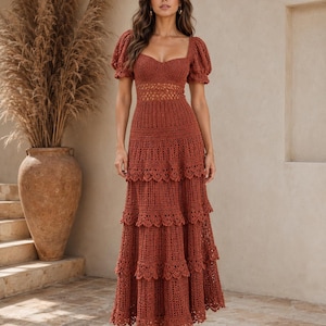 Rust Lace Dress - Etsy Rust Lace Dress - Etsy