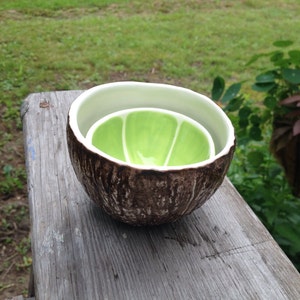 Lime & Coconut Bowl pair