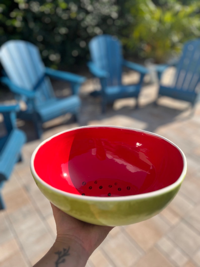 Large Watermelon Serving Bowl image 5