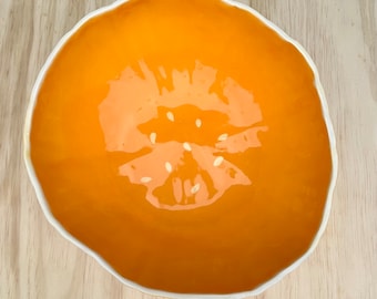 Large Pumpkin Serving Bowl