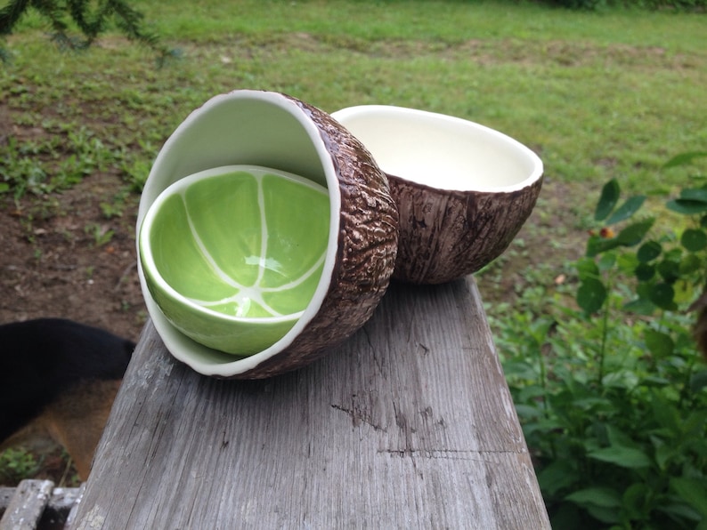 Lime & Coconut Bowl pair image 4