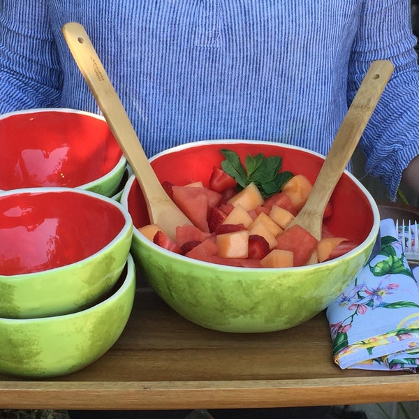 Watermelon Bowls Serving Set