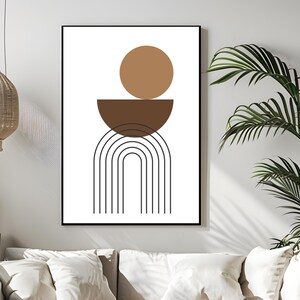 Boho Wall Art Print, Boho Wall Art Print | Minimalist Bohemian Decor | Digital Download