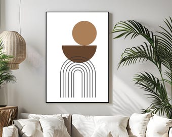 Boho Wall Art Print, Boho Wall Art Print | Minimalist Bohemian Decor | Digital Download
