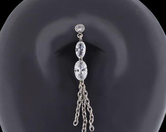 Floating Navel- 14 Gauge Threadless Titanium