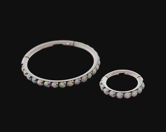 16/18 gauge White Opal Titanium Clicker