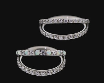 18 gauge Gemmed Nostril clicker