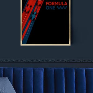 Formula 1 Racing Digital Art Poster – F1 Car Wall Print -digital art -Racing car -F1 enthusiast