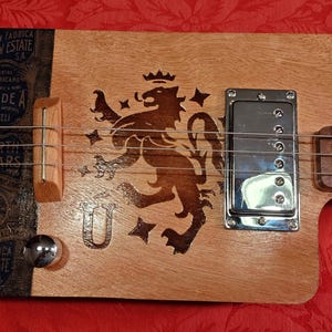 Cigar Box Guitar, 3 String, Cutaway