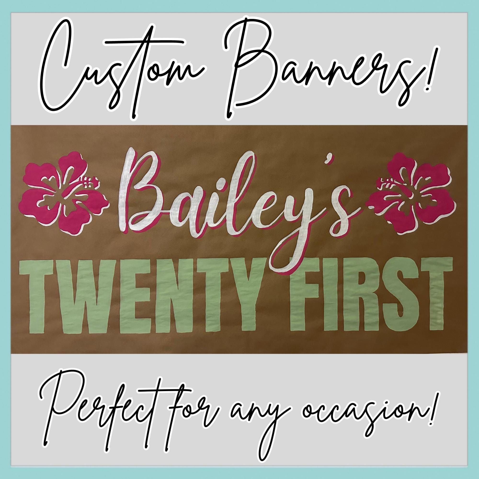 Customized Painted Banners - Birthdays, Graduations, Game Days, Celebrations, and More!