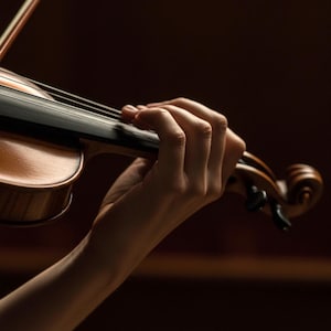 Violin Player Photography Print | Musician Hand Wall Art | Classical Music Decor | String Instrument Photo | Concert Art Print