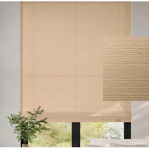 Made In USA Premium Custom Cordless Bamboo Shades | Natural Woven Shades |  Light Filtering & Room Darkening | Free Cordless Upgrade