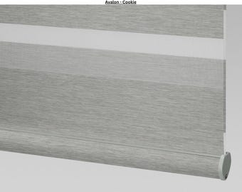 Schnurlose Zebra Shade, Lichtfilternde Jalousien, kostenloser Volant