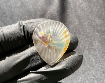 V2 frosted improved usability  glass guitar pick