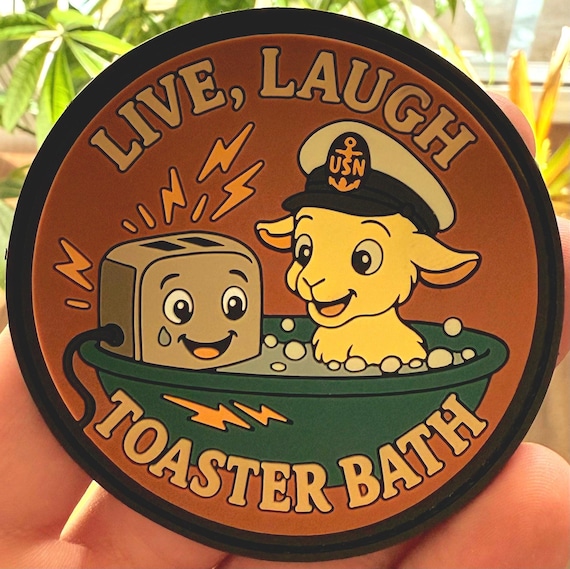 Toaster bath PVC patch with Velcro backing.