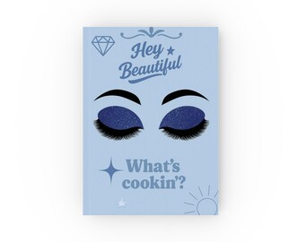 Baby Blue Lash Artist Journal, Hardback Planner for Lash Techs, Daily Notes, Beauty Professional Agenda & Creative Sketchbook