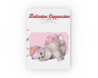 Ballerina Cappuccina Hardback Journal | Kawaii Cat