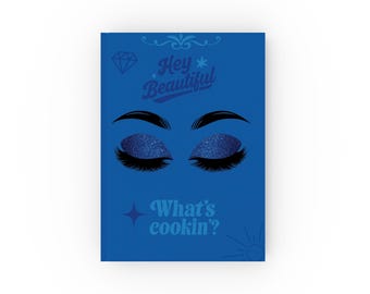 Blue Lash Artist Journal, Hardback Beauty Professional Planner, Daily Notes Agenda & Creative Eyelash Notebook