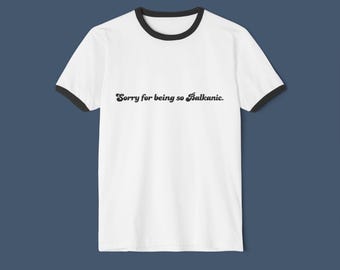 Balkan Humor Ringer T-Shirt, Eastern European Meme Tee