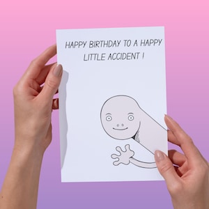 Kleiner Zufall Lustige Geburtstagskarte, unfreundlicher Geburtstag für Freund, Papa, Bruder, Schwester, Arbeitskollegen, Humor Grußkarte