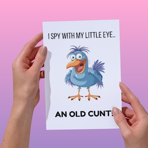 Lustige Geburtstagskarte, Rude Birthday für Freund, Mama, Papa, Frau, Mann, Partner, Bruder, Schwester, Arbeitskollegin, Humor Grußkarte