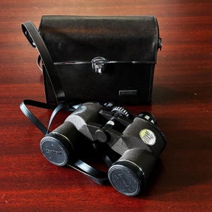 Vintage Jason Statesman Binoculars – Model 124 – 7x35 with Original Brown Leather Case