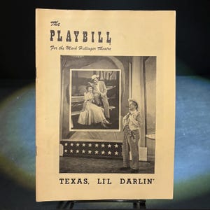 Programa de mano original de Broadway de 1950 — Texas, Li’l Darlin’ — Teatro Mark Hellinger, Ciudad de Nueva York