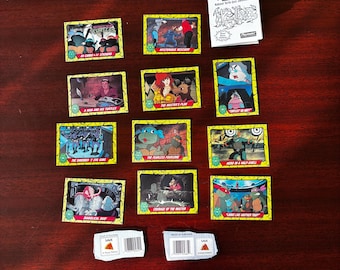 1989 TMNT Trading Card Lot: Donatello Jokebook + Pizza Points